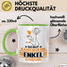 Enkel Geschenk Tasse So Gut Kann Nur Ein Enkel Aussehen Geschenkidee Kaffee-Becher Grün Trendation