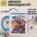 Mountainbikerin Tasse Geschenk Frauen Ballett Echte Mädchen Fahren Mountainbike Mtb Blau Trendation