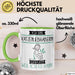 Katzenliebhaberin Tasse Geschenk Ich Bin Katzenliebhaberin Warum Weil Ich Es Kann Geschenkidee Geburtstag Grün Trendation