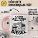 LKW Fahrer Tasse Geschenk Ich Bin LKW Fahrer Trinke Bier und Verbrenne Diesel Humor Geschenkidee Kaffee-Becher Rosa Trendation