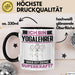 Yogalehrer Tasse Geschenk für Yogalehrer Geburtstag Lustiger Spruch Kaffee-Becher Was Ist Deine Superkraft Schwarz Trendation