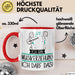 Geschenk für Musikerziehung Tasse Lustige Geschenkidee Geburtstag Ich Bin Musikerziehung Ich Darf Das Rot Trendation