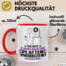Plattenproduzent Geschenk Tasse So Gut Kann Nur Ein Plattenproduzent Aussehen Geschenkidee Kaffee-Becher Rot Trendation