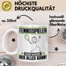 Tennisspieler Tasse Geschenk für Tennisspieler Der Mann Der Alles Kann Geschenkidee zum Geburtstag Weiß Trendation