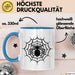 Spinne Vogelspinne Tier Tasse Geschenk Lustige Geschenkidee Spruch Blau Trendation