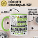 Katzenliebhaber Geschenk Tasse Lustiger Spruch Erheben Sie Sich Der Katzenliebhaber Betritt den Raum Grün Trendation