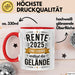 Rentner Pensionär Sarkasmus Tasse Geschenk Lustige Geschenkidee Spruch Rente 2025 Eine Legende Verlässt Das Gelände Rot Trendation