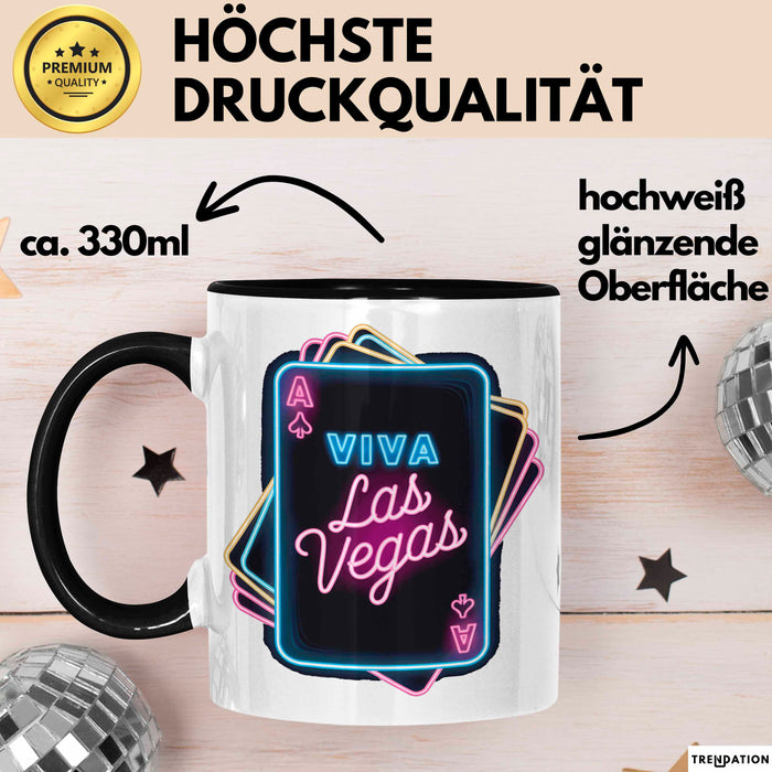 Las Vegas Nevada USA Tasse Geschenk Lustige Geschenkidee Spruch Viva Las Vegas Trendation
