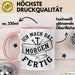 Handwerker Geschenk Tasse KFZ Mechaniker Hausmeister Mechatroniker Geschenkidee Spruch Ich Mach Das Morgen Sanitär Kaffee-Becher Männer Rosa Trendation