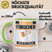 Forscher Tasse Geschenk für Forscher Geburtstag Lustiger Spruch Kaffee-Becher Was Ist Deine Superkraft Grün Trendation