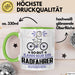 Radfahrer Geschenk Tasse So Gut Kann Nur Ein Radfahrer Aussehen Geschenkidee Kaffee-Becher Grün Trendation