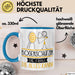 Bogenschützin Geschenk Tasse Becher Die Frau Die Allen Kann Geschenkidee für eine Bogenschützin Lustig Blau Trendation