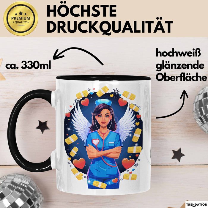 Krankenschwester Tasse Geschenk Lustige Geschenkidee Spruch Für Gesundheits Helden Trendation