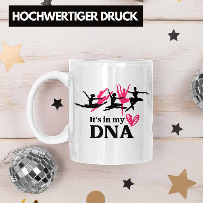 Trendation - Ballett Ballerina Tänzerin Tasse Mädchen Geschenk Frauen Tanzen Geschenkidee Kaffeetasse Weiß Trendation
