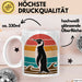 Retro Pinguin Tier Tasse Geschenk Lustige Geschenkidee Spruch Weiß Trendation