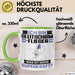 Gleitschirmflieger Tasse Geschenk für Gleitschirmflieger Geburtstag Lustiger Spruch Kaffee-Becher Was Ist Deine Superkraft Grün Trendation