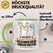 Schwiegergroßvater Geschenk Tasse So Gut Kann Nur Ein Schwiegergroßvater Aussehen Geschenkidee Kaffee-Becher Grün Trendation