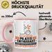 Pilates-Enthusiast Geschenk Tasse Ich Bin Pilates-Enthusiast Aber Sag Doch Einfach Superheld Lustige Geschenkdiee für Pilates-Enthusiast Kaffee-Becher Rosa Trendation