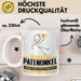 Patenonkel Geschenk Tasse Ich Bin Patenonkel Aber Sag Doch Einfach Superheld Lustige Geschenkdiee für Patenonkel Kaffee-Becher Weiß Trendation
