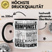 Komponist Geschenk Kaffee-Tasse Geschenkidee für Komponist Ich Bin Komponist Ich Kann Es Dir Erklären Jedoch Nicht Für Dich Verstehen Spruch Lustig Schwarz Trendation