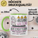 Katzensitterin Tasse Geschenk Lustig Abstand Halten Hochleistungs-Katzensitterin Mit Drang Zur Perfektion Bei Der Arbeit Grün Trendation