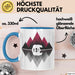 Bär Tier Liebhaber Tasse Becher Geschenk Lustige Geschenkidee Spruch Blau Trendation