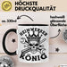 Heimwerker Geschenk Tassen Partner-Tassen Kaffee-Becher Heimwerker König Männer Schwarz Trendation