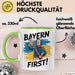 Deutschland München Bayern Bayerisch Tasse Geschenk Lustige Geschenkidee Spruch Bayern Zuerst Grün Trendation