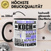 Koch Geschenk Tasse Geschenkidee für Koch Geburtstag Lustiger Spruch Ich Bin Koch Ich Kann Es Dir Erklären Aber Nicht Für Dich Verstehen Schwarz Trendation