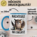 Nachteule Nachtarbeiter Tasse Geschenk Lustige Geschenkidee Spruch Nachteule Im Einsatz Blau Trendation