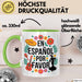 Spanischlehrer Unterricht Tasse Geschenk Lustige Geschenkidee Spruch En Español Por Favor Grün Trendation