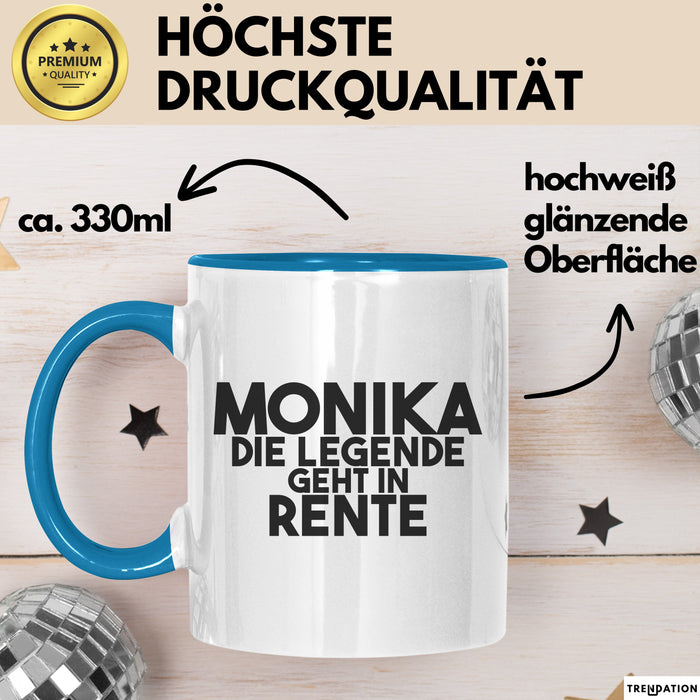 Monika Tasse Monika – Die Legende Geht In Rente Geschenk