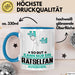 Rätselfan Geschenk Tasse So Gut Kann Nur Ein Rätselfan Aussehen Geschenkidee Kaffee-Becher Blau Trendation