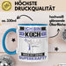 Koch Tasse Geschenk für Koch Geburtstag Lustiger Spruch Kaffee-Becher Was Ist Deine Superkraft Blau Trendation