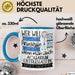 Aquarium-Enthusiastin Tasse Geschenk Spruch Wer Will Schon Prinzessin Sein Wenn Man Auch Aquarium-Enthusiastin Sein Kann Blau Trendation