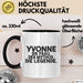 Yvonne Tasse Yvonne – Die Frau. Der Mythos. Die Legende. Geschenk Schwarz Trendation