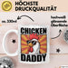 Huhn Tier Bauer Tasse Becher Geschenk Lustige Geschenkidee Spruch Hühnerpapa Weiß Trendation