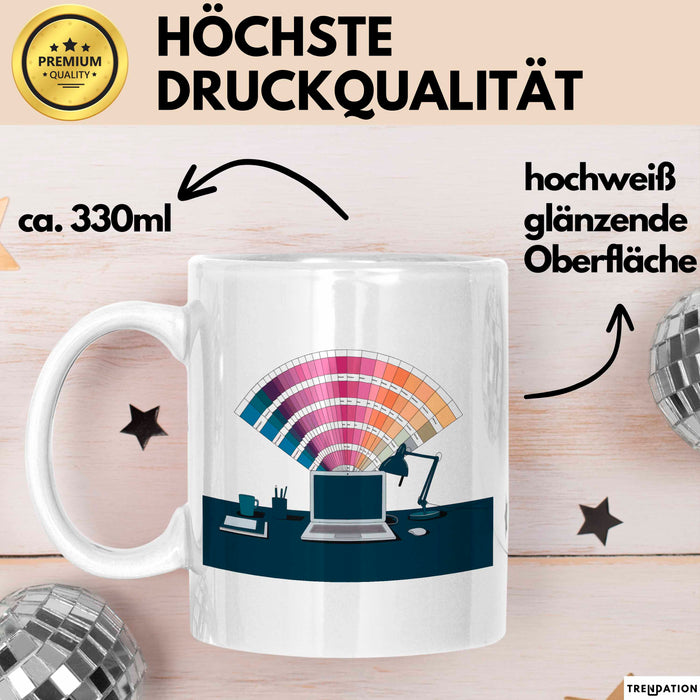 Grafik Designer Tasse Geschenk Lustige Geschenkidee Spruch Für Visuelle Kreative Weiß Trendation