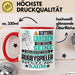 Rugbyspieler Geschenk Tasse Lustiger Spruch Erheben Sie Sich Der Rugbyspieler Betritt den Raum Rot Trendation