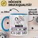 Geschenk für Astronomin Tasse Lustige Geschenkidee Geburtstag Ich Bin Astronomin Ich Darf Das Blau Trendation