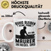 Maurer Tasse Geschenk Ruhig Bleiben Ich Bin Maurer Und Regel Das Geschenkidee Weiß Trendation