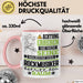 Rockmusiker Geschenk Tasse Lustiger Spruch Erheben Sie Sich Der Rockmusiker Betritt den Raum Rosa Trendation