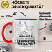 Tierphysiotherapeut Geschenk Tasse So Gut Kann Nur Ein Tierphysiotherapeut Aussehen Geschenkidee Kaffee-Becher Rot Trendation