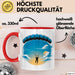 Fallschirmspringer Tasse Geschenkidee Freifall Süchtiger Geschenkidee Lustig Rot Trendation
