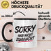 Sarkasmus Sarkastisch Tasse Geschenk Lustige Geschenkidee Sorry Hab Nicht Zugehört Schwarz Trendation