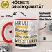 Wrestlerin Tasse Geschenk Spruch Wer Will Schon Prinzessin Sein Wenn Man Auch Wrestlerin Sein Kann Rot Trendation