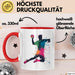 Handballspieler Tasse Geschenk Lustige Geschenkidee Spruch Rot Trendation