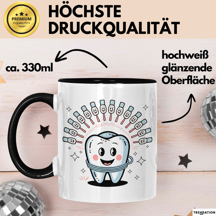 Zahnarzt Tasse Geschenk Lustige Geschenkidee Spruch Für Lächeln Macher Trendation