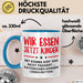 Deutschlehrer Unterricht Tasse Geschenk Lustige Geschenkidee Spruch Wir Essen Ü Jetzt Kinder Blau Trendation