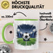 Fußballspieler Tasse Geschenkidee für Fußballliebhaber Grün Trendation